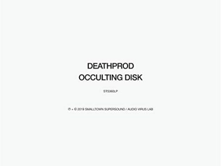 DEATHPROD - OCCULTING DISK (VINYL) For Sale