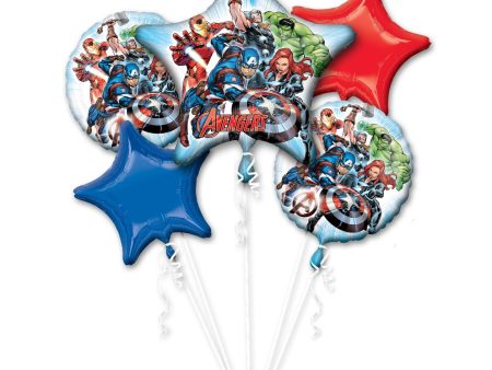 Avengers Animated Balloon Bouquet 5pcs Online Sale